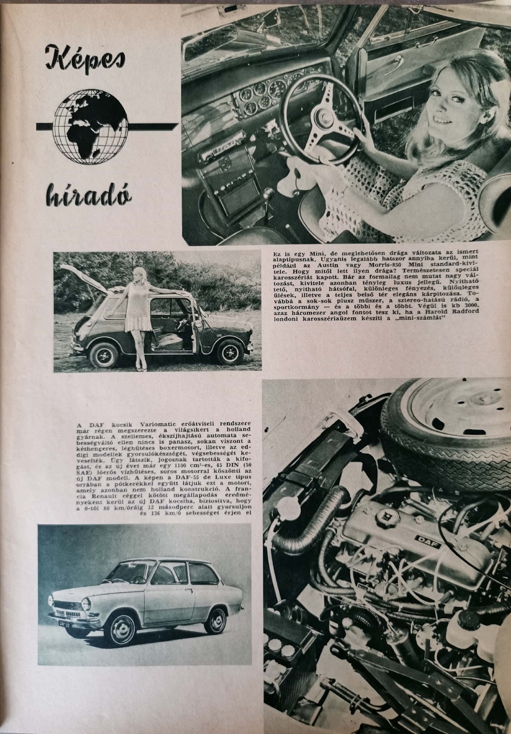 Kepes Hirado Mini Es Daf Auto Motor 1968 Auto Tesztek Tesztelok Hu